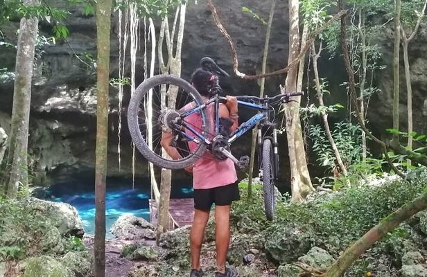 Biking Into A Hidden Jungle Cenote