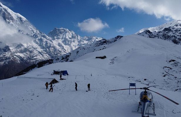 Landing Annapurna Base Camp by Helicopter Tour from Pokhara