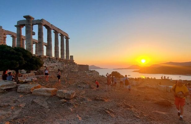 Temple of Poseidon and Cape Sounion Sunset Tour with Audio Guide