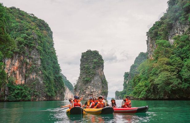 Phang Nga Bay Sunset Cruise Dinner with Sea Canoe and Loy Krathong from Phuket