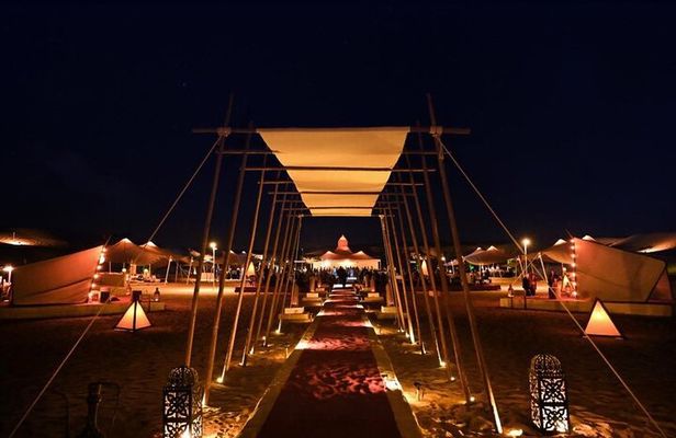 Premium Private Desert Safari with Camel Ride & Live BBQ Dinner