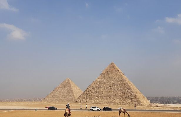 Giza Pyramids with (GEM) Grand Egyptian Museum