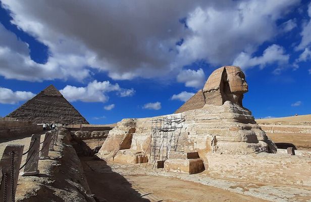 Walk with Pharaohs: Giza Pyramids, GEM & Camel Ride