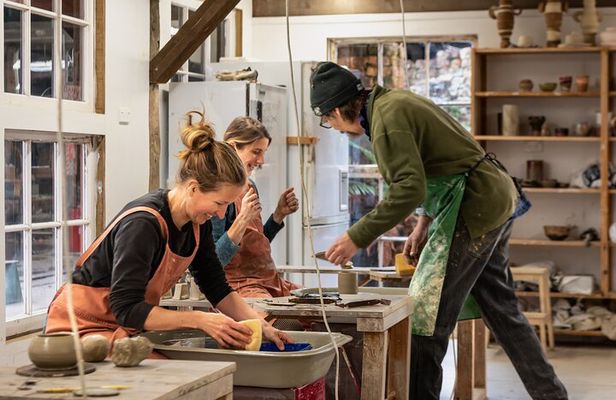 Creative Wheel Throwing Pottery Class in Coromandel