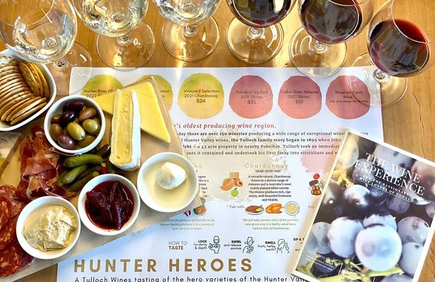 Tulloch Wines Hunter Heroes Wine Tasting with Local Cheese & Charcuterie Board