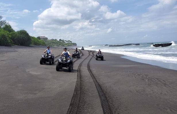 Best Bali ATV Ride black sand Beach Bali Quad sunset tour