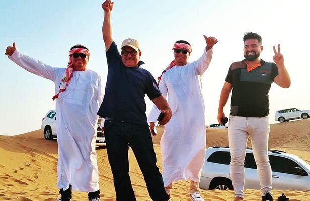 Morning Desert Safari with Sandboarding Camel Ride and Quad Bike