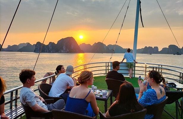 Halong Bay Day Cruise 6 Hours with Kayaking Swimming Buffet Lunch