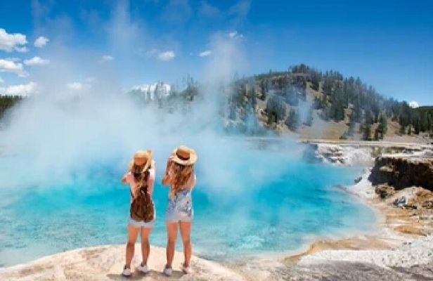 From Jackson Hole: Yellowstone Old Faithful