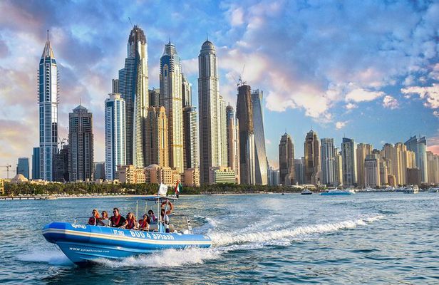 90 Minutes Speedboat Tour Dubai Marina, Burj Al Arab and Atlantis
