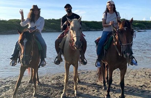 Sunset beach Horseback riding in Macao Beach