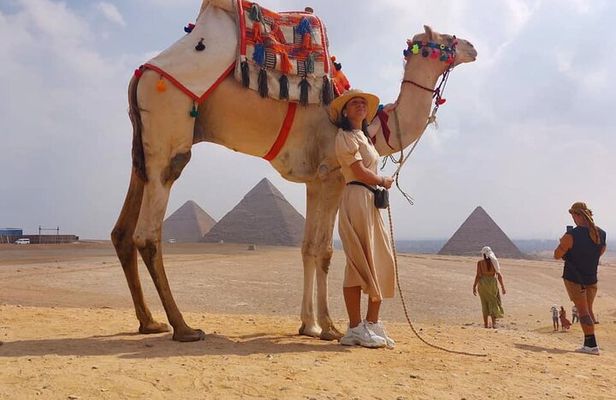 VIP Giza Pyramids,Sphinx ,Camel Ride& inside Great Pyramid Khufu 