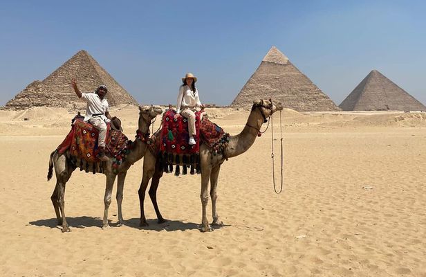 All Inclusive Private Half Tour to Giza Pyramids Camel Ride Lunch Entrance fees