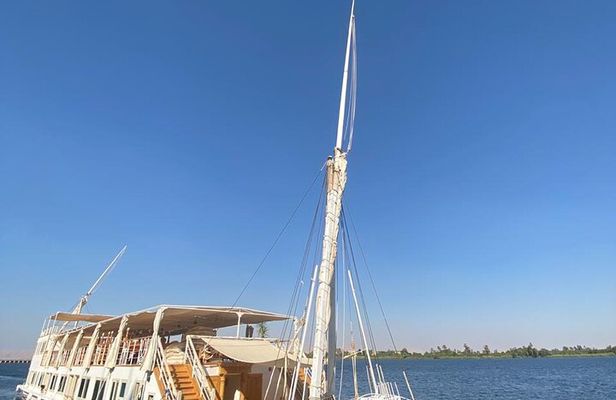 Amazing 2 Nights on a Dahabeya from Aswan to Luxor,Friday to Sunday with tours .