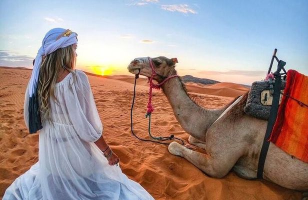 Morning Desert Safari with Quad Bike, Camel Ride & Sandboarding