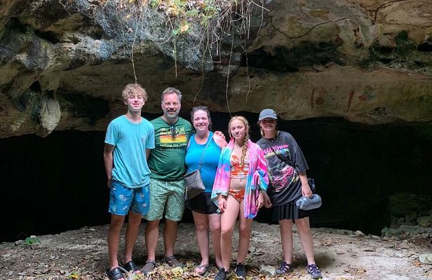 Off Road in the Jungle to Mayan Caves & Hidden Ruins, Lunch & Maragaritas Fiesta