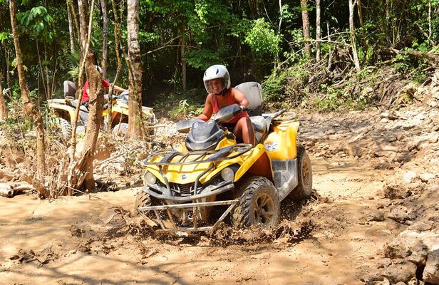 ATV Shared & Ziplines Adventure in Tulum Jungle from Riviera Maya