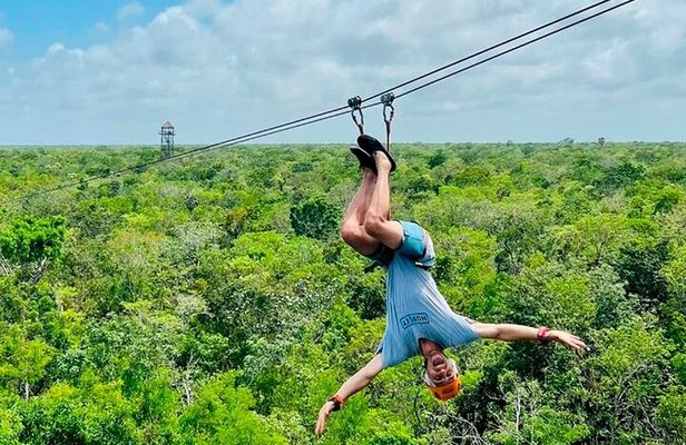 Xtreme Ziplines with Snorkeling and Shared ATVS from Riviera Maya