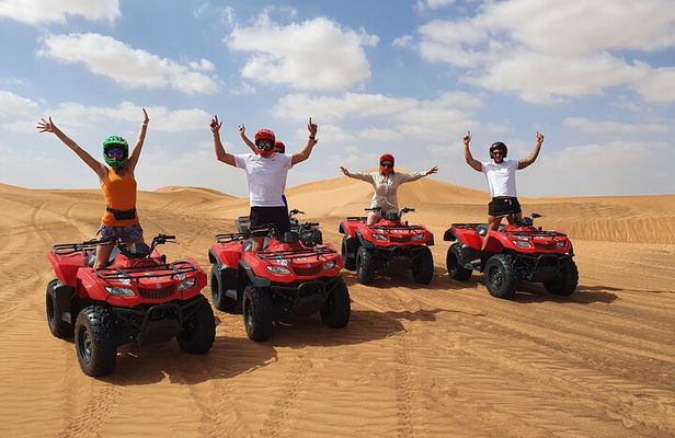 Dubai: Quad Bike, Dune Buggy, and Sandboarding Experience