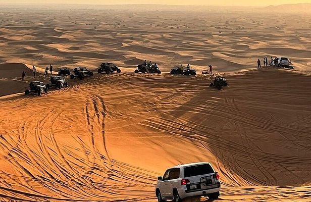 Desert Safari with Camel Ride, BBQ Dinner, Sand Board & Live Show