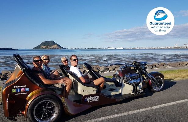 TAURANGA SHORE EXCURSION: V8 TRIKE - 1.5 hour City Sites
