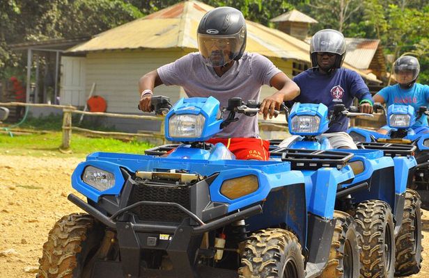 Full Day ATV, Ricks Café, Beach and Shopping Tour from Montego Bay