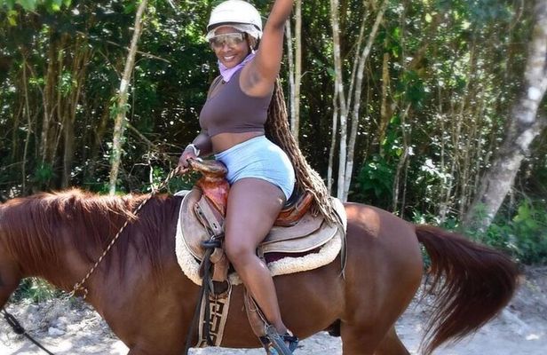 Horseback Ride, ATV's (Shared), Ziplines & Cenote Swim! From Cancun & Riviera