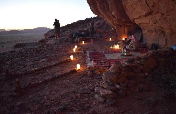 Wadi Rum Jeep Tour with Cave Camping, Save 30%
