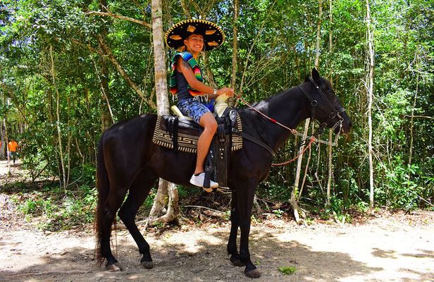 Horseback Ride, ATVs (Shared), Cenote & Ziplines! From Playa Del Carmen
