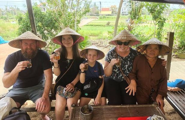 Hoi An Countryside Tour with Bamboo Basket Boat Rowing , Buffalo Ride, Farming