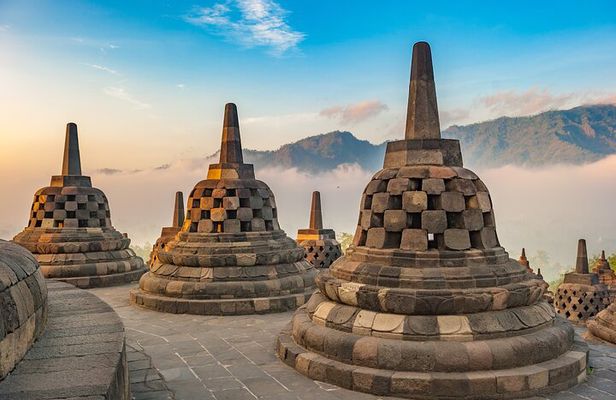 Borobudur(climb up), Merapi Volcano and Prambanan Temple Tour