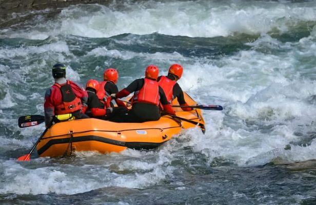 Rafting on Brembo River.