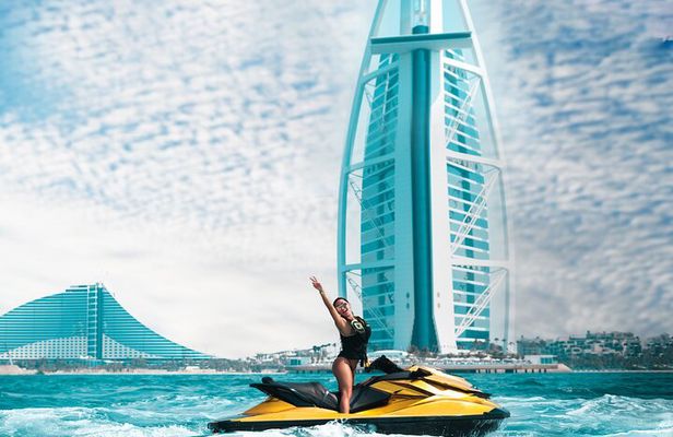 24 Karat Gold Jet Ski Adventure with Burj Khalifa View
