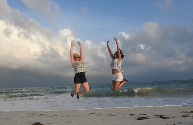 Isla Blanca wildlife expedition private bike & boat tour cancun mexico