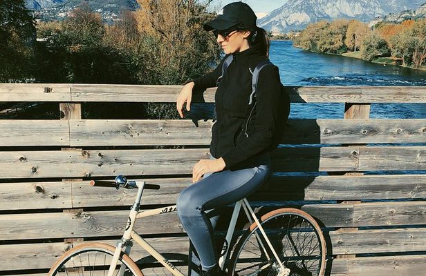 Biking and Stretching on Lake Como