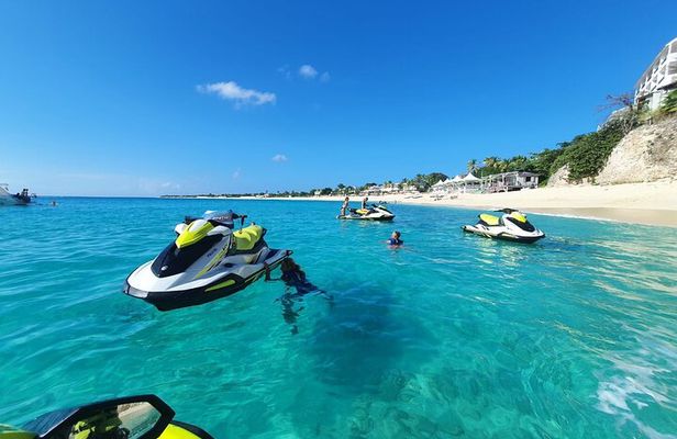 90 min St. Martin Jet ski Terre Basse tour