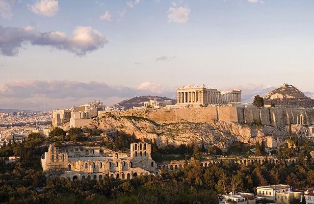 10 Days Tour Walk Athens Cycle Peloponnese Scooter Santorini