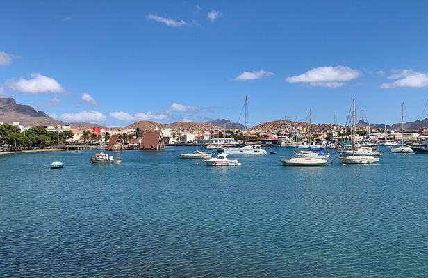 Walking tour with traditional music in Mindelo