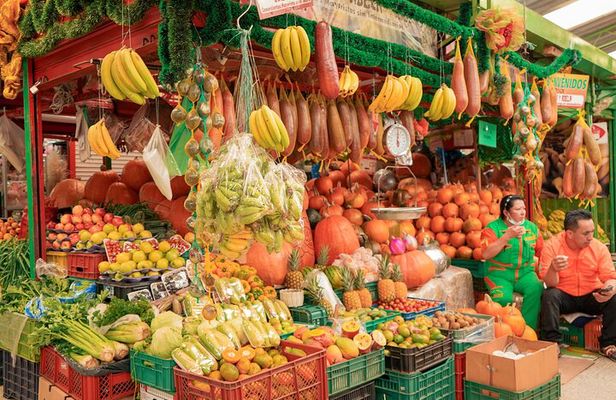 Paloquemao Market with Fruits and traditional food