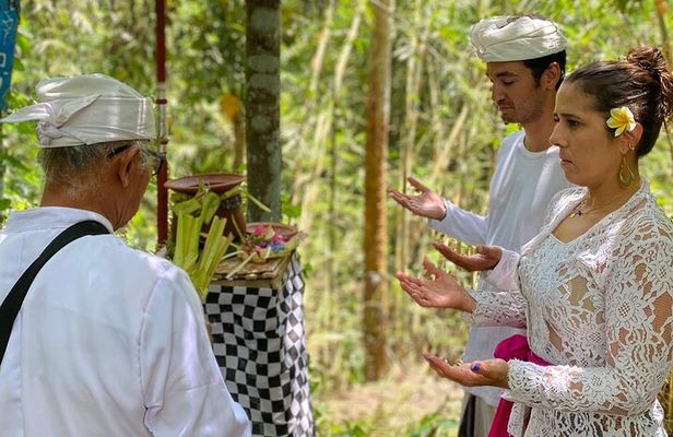 bali sacred natural healing with Priest.