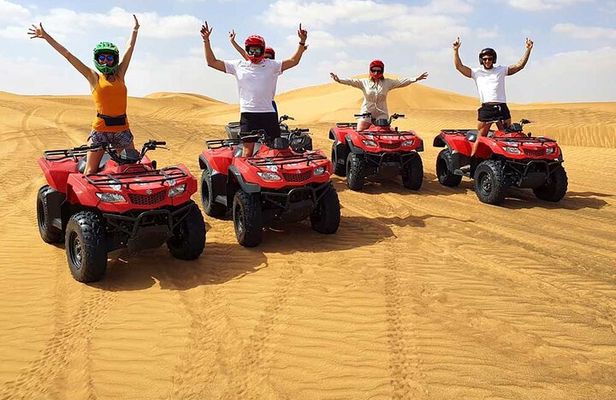 Dubai: Jeep Desert Safari, Camel Ride, and Quad Bike Tour