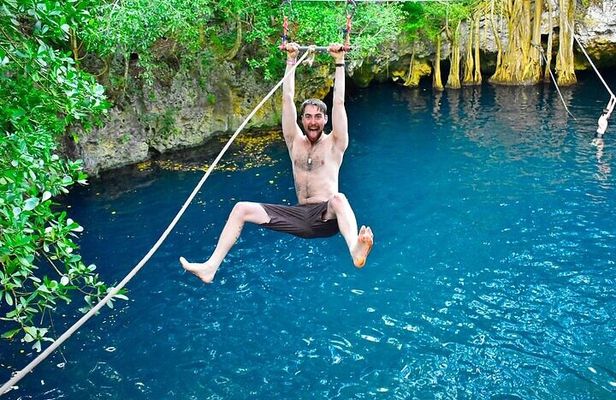 ATV Jungle Adventure with Ziplines, Cenote & Tulum Pickup