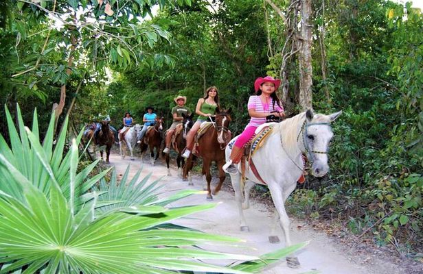 Tulum Adventure: Horses + ATV + Cenote + Zipline + Lunch