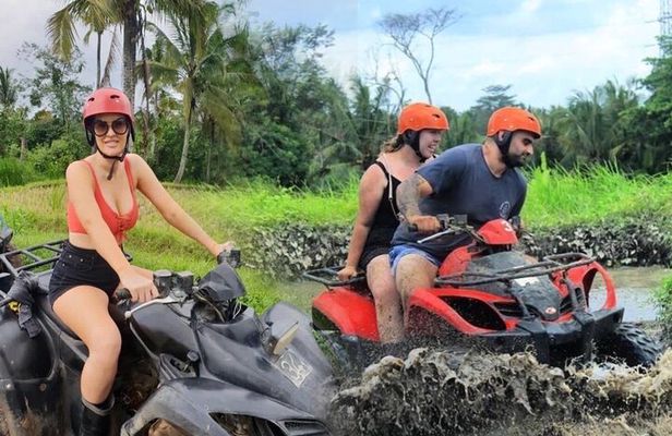 Bali Quad Bike Adventure - Monkey Forest- and Waterfall