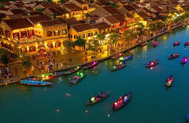 Hoi An Ancient town -Marble Mountains Tours FROM DANANG(15H30-21H