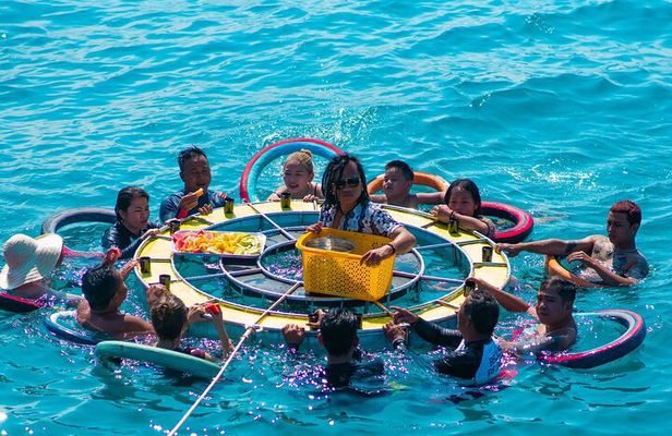 Nha Trang Happy Boat Trip Included Floating Bar And Lunch