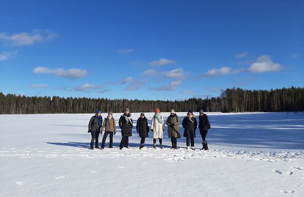 Winter Wonderland Hike in a National Park