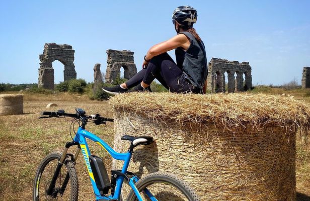 Appian Way & Aqueducts E-bike guided tour with Catacombs & Food 