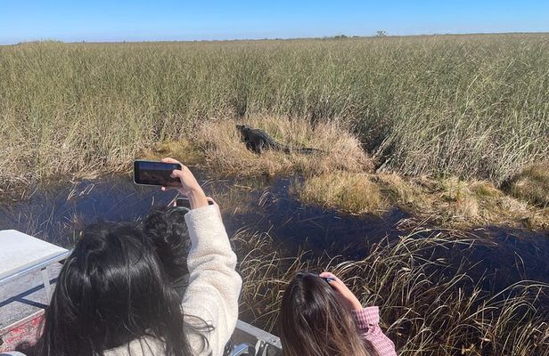 Miami: Everglades Airboat incl. Group Photo