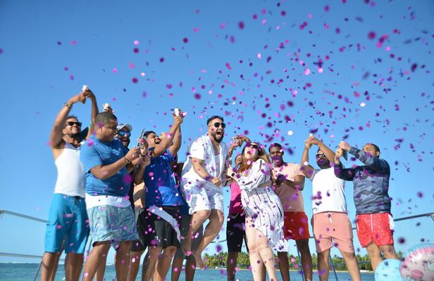 Private Catamaran tour; snorkle, slide, Open Bar, Coast Cruise